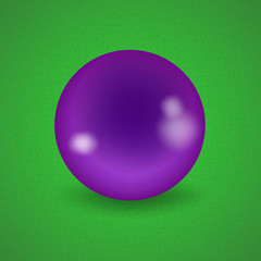 set of billiard balls, billiards, American purple ball