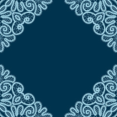 Decorative lace corners