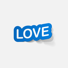 paper sticker: big love
