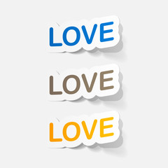 paper sticker: big love