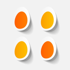 paper sticker: egg