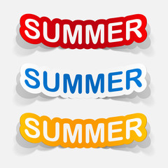paper sticker: summer