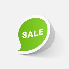 paper sticker: symbol sale