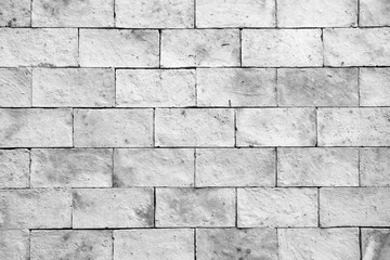 Grey brick wall texture and background.