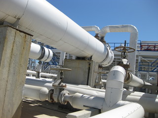 Naklejka premium Oil refinery