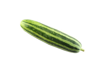 Fresh cucumber isolated on white.