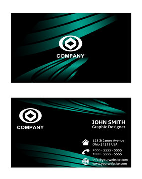 Abstract Vector Business Cards  design vector template
