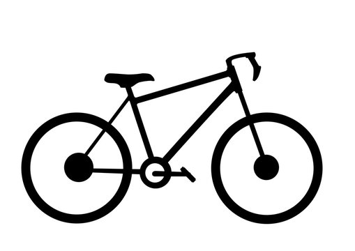 Fototapeta black bicycle