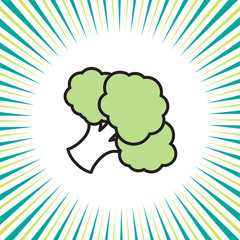 Vegetable Broccoli ,vector icon