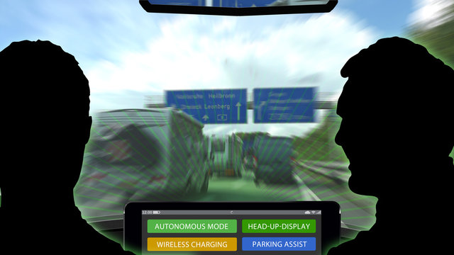 adi3 AutonomousDrivingIllustration - autonomous driving with tablet pc - 16to9 g3795