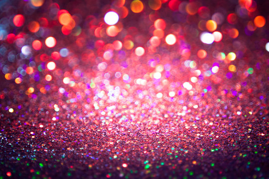 bokeh lights background with multi colors with motion blur.