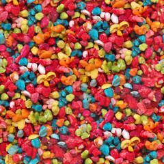 Seamless texture of color easter candies