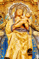 Obraz premium The Virgin of Almudena (Virgen de la Almudena), Madrid, Spain