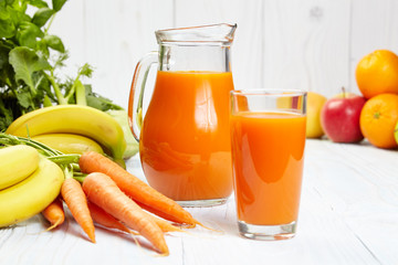 Various Freshly Vegetable Juices for Detox