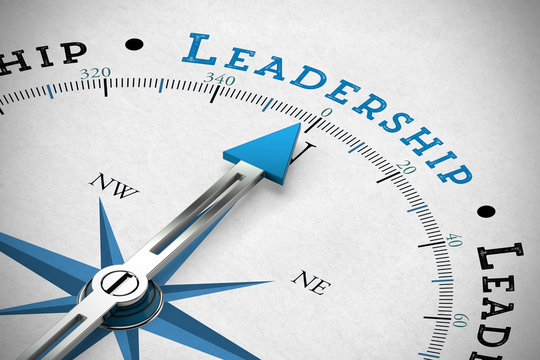 Kompass zeigt Richtung Leadership
