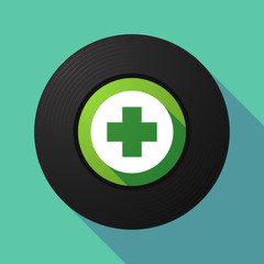 Vinyl record with a pharmacy sign