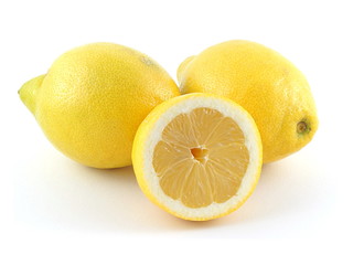 frische Zitronen - freigestellt 