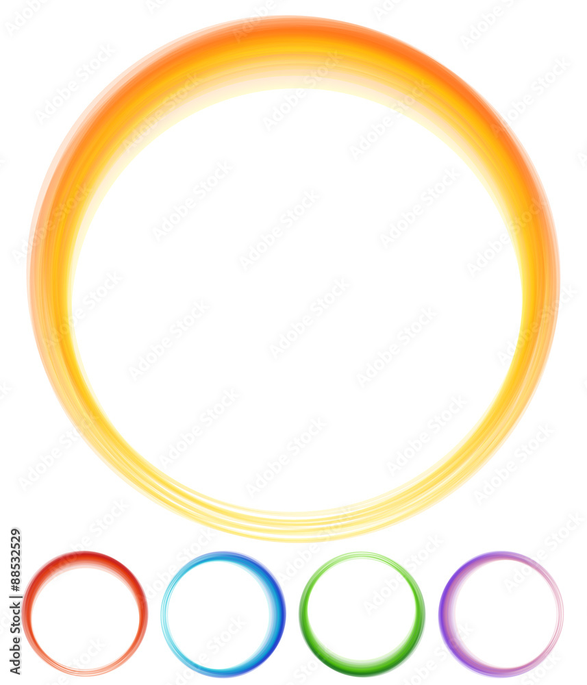 Fototapete circular preloader, buffer shapes. colorful progress indicator i