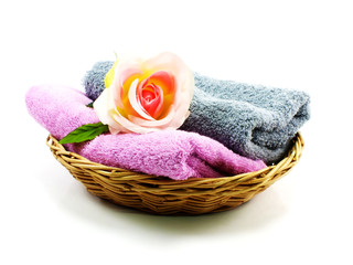 bath towel isolated on the background