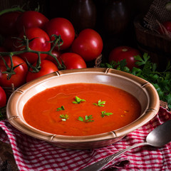 Rustic tomato soup