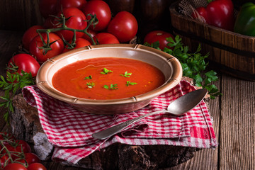 Rustic tomato soup