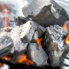 Burning Charcoal