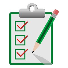 Vector checklist icon green