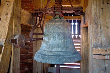 Obraz premium Old iron church tower bell