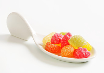 Gummy fruit candy