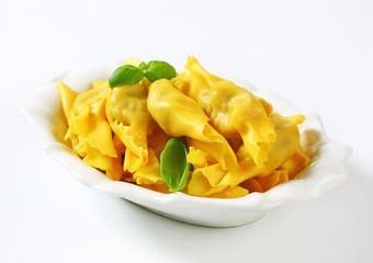 Caramelle shaped stuffed pasta