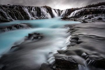 Bruarfoss waterfall in Iceland