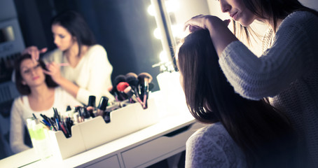 Séance maquillage