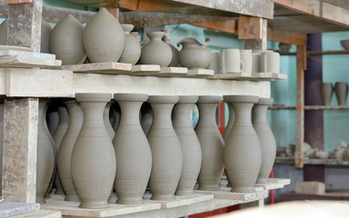 Fototapeta na wymiar clay pottery ceramics
