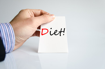 Diet Text Concept