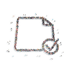 people in the shape of a sheet