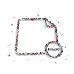 people in the shape of a sheet