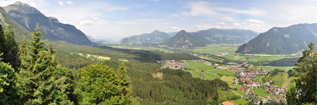Panoramablick von der Kanzelkehre in Tirol / &Ouml;sterreich