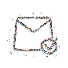 group  people  shape  letter e-mail