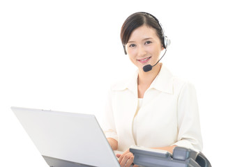 笑顔のオペレーター