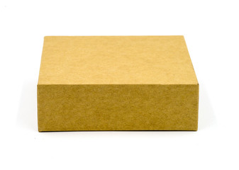 Brown box on a white background.