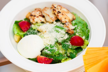Caesar Salad on a white plate