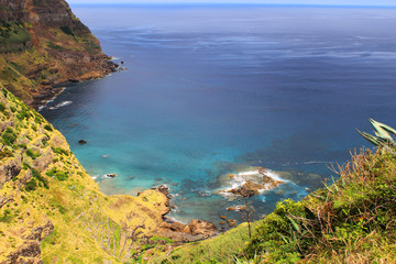 View over the sea in Azores Portugal
