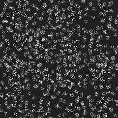 Abstract typewriter numbers seamless background. Endless pattern