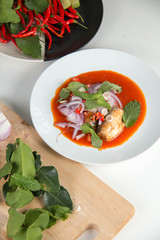  canned fish salad, food in Thailand.