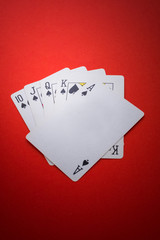 Playing cards isolated