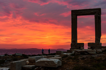 Ancient marble gate 