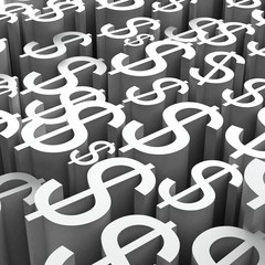 Backround of dollars currency symbol 