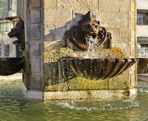 Fuente del Marqués en Gijón. Asturias