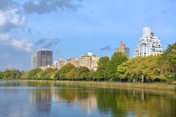 Fototapeta na wymiar Pond in Central Park