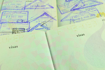 Fototapeta na wymiar Travelling passport